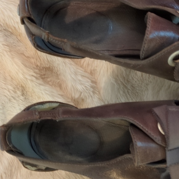 UGG Celestina Charcoal Leather Platform High Heels Clogs Studs - Picture 4 of 13